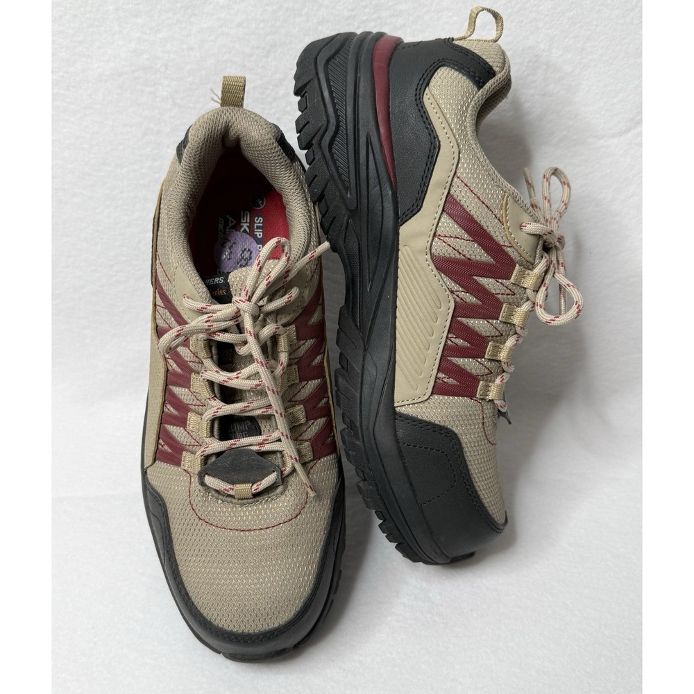 Skechers Work Sneaker Women 8.5 Fannter Comp Safety Toe Slip Resistant Mem Foam